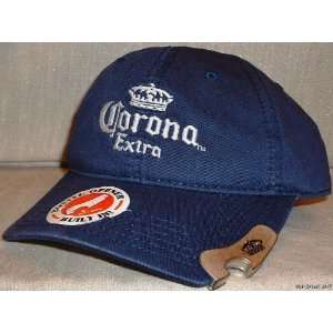  CORONA EXTRA Embroidered Blue Baseball Cap w/Opener HAT 