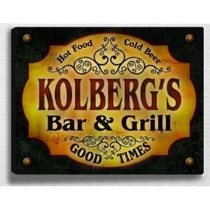  Kolbergs Bar & Grill 14 x 11 Collectible Stretched 