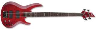 ESP LTD B 154DX Electric Bass in See Through Red . LTD B 154 Brand New 