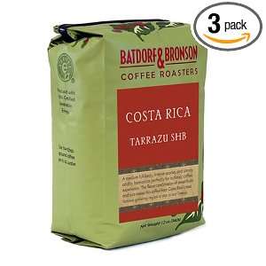Batdorf & Bronson Costa Rica Tarrazu SHB, Whole Bean Coffee, 12 Ounce 