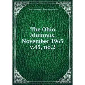   Alumnus, November 1965. v.45, no.2 Ohio University Alumni Association