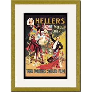   Framed/Matted Print 17x23, Hellers Wonder Coterie