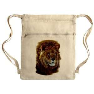  Messenger Bag Sack Pack Khaki Lion Portrait Everything 