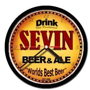  SEVIN beer and ale cerveza wall clock 