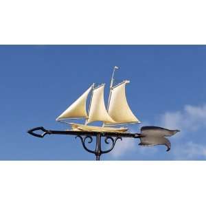  46 Yacht Weathervane in Gold BronzeWhitehall 00423 Patio 