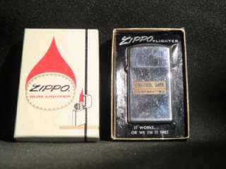 Vietnam Era 1969 Zippo Lighter Control Data Corp CDC MIB Original Box 