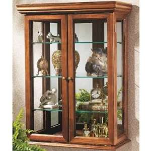  Country Tuscan Curio Cabinet 