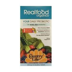  Country Life Realfood Organics Your Daily Probiotic Tabs 