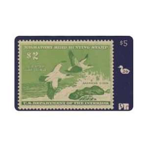    Duck Hunting Permit Stamp Card #24 Void After 1958 American Eider
