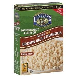 Lundberg Farms Organic Garlic Brown Rice Couscous ( 12x7 OZ)  