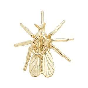  Rembrandt Charms Mosquito Charm, Gold Plated Silver 