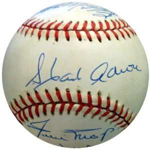  500 HR Club Autographed Baseball Mantle Williams PSA/DNA 