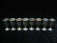 Sterling Silver Weighted 950 Cordials 8 Piece Set  