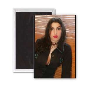 Amy Winehouse   3x2 inch Fridge Magnet   large magnetic button 