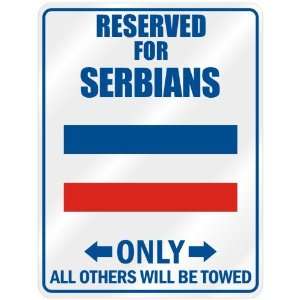 New  Reserved Only For Serbian   Flag Nation  Serbia And Montenegro 