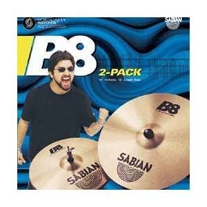  Sabian B8 Cymbal Performance 2 Pack (14 Hats 18 Crash Ride 