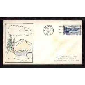  Crater Lake (43) First Day Cover; National Park Series; 1934; Crater 
