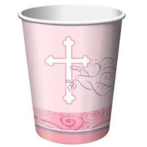 com Creative Converting Pink Faithful Dove 9oz Paper Cups 16 Per Pack 