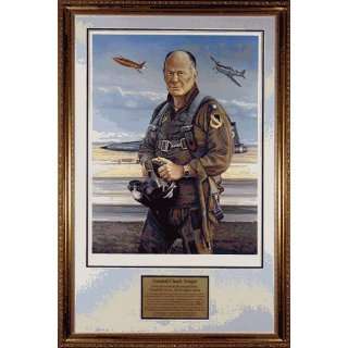 Yeager, Chuck Framed Auto Lithograph 