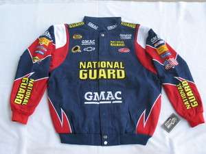 Casey Mears National Guard Cotton Twill LARGE Jacket By Chase  