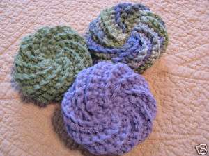 HANDMADE Crochet Scrubbies or Scrubbers 100% Cotton  