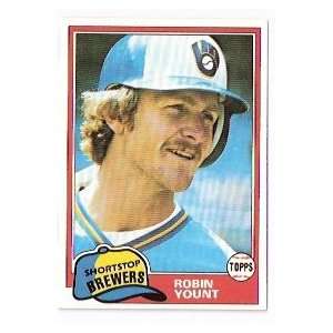 1981 Topps #515 Robin Yount   Milwaukee Brewers [Misc 