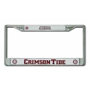  Alabama Crimson Tide Script A with Circle Chrome Frame 