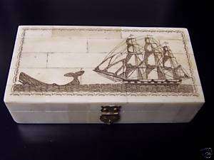 SCRIMSHAW COLLECTION WHALE CHASE 5 1/4 BOX NEW  
