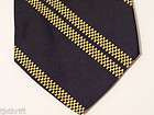 Countess Mara Sliver with Navy and Blue Striped necktie  