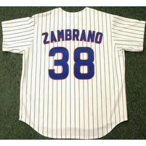  CARLOS ZAMBRANO Chicago Cubs Majestic Home Baseball Jersey 