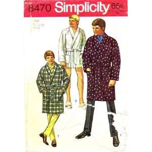   Sewing Pattern Mens Wrap Robe Chest 46   48 Arts, Crafts & Sewing