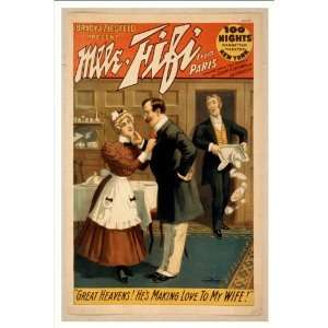  Historic Theater Poster (M), Brady/Ziegfeld present Mlle 