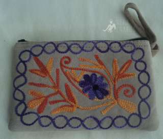 CPM 52 Nepal Embroidered Leather Kashmiri Coin Purse  
