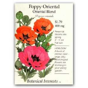  Poppy Oriental Blend Seed Patio, Lawn & Garden