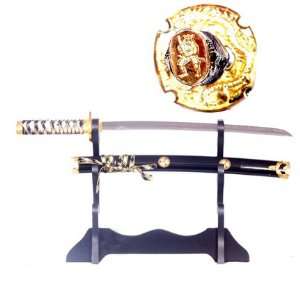    Royal Black Wakazashi of the Emperor Sword 