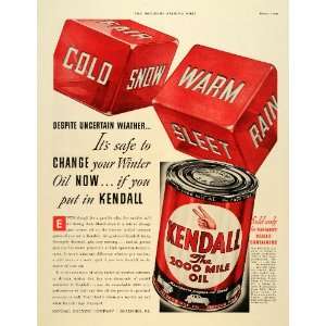 1929 Ad Kendall Motor Oil Bradford Crude Refinery Auto   Original 