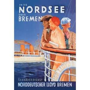  Cruise to the North Sea via Bremen 24X36 Giclee Paper 