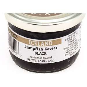 Black Lumpfish Caviar   pasteurized caviar   3.5 oz/100 gr, Iceland