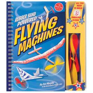 RUBBER BAND POWERED FLYING MACHINE KLUTZ AIRPLANE KIT  