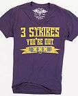 LUCKY 7 3 STRIKES YOURE OUT MEDIUM T SHIRT