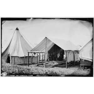  Civil War Reprint Morris Island, South Carolina. Unidentified camp 