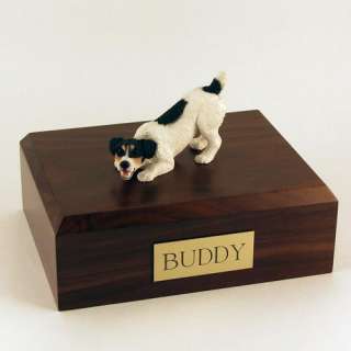 Jack Russell   Black   Dog Figurine Pet Cremation Urn   