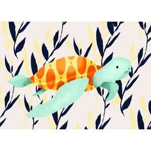  Tom the Sea Turtle Canvas Reproduction