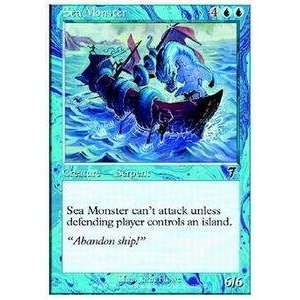    Magic the Gathering   Sea Monster   Seventh Edition Toys & Games