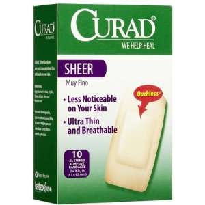  Curad Sheer Bandages, Clear, 10 ct (Quantity of 5) Health 