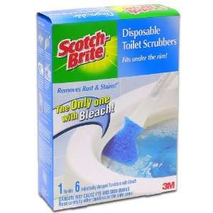 Scotch Brite Disposable Toilet Scrubbers Starter Pack with 6 Scrubbers