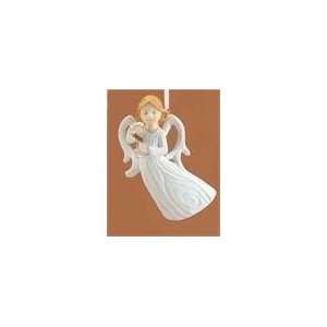  Winters Beauty White Angel with Cross Christmas Ornament 