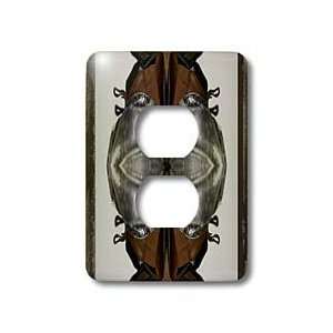   and Brown Mirrored Boots   Light Switch Covers   2 plug outlet cover