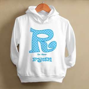  Personalized Kids Hoodies   Alphabet Name Design Baby