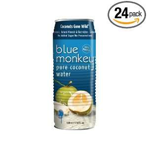 Blue Monkey 100% Coconut Water, 1.33 Pound (Pack of 24)